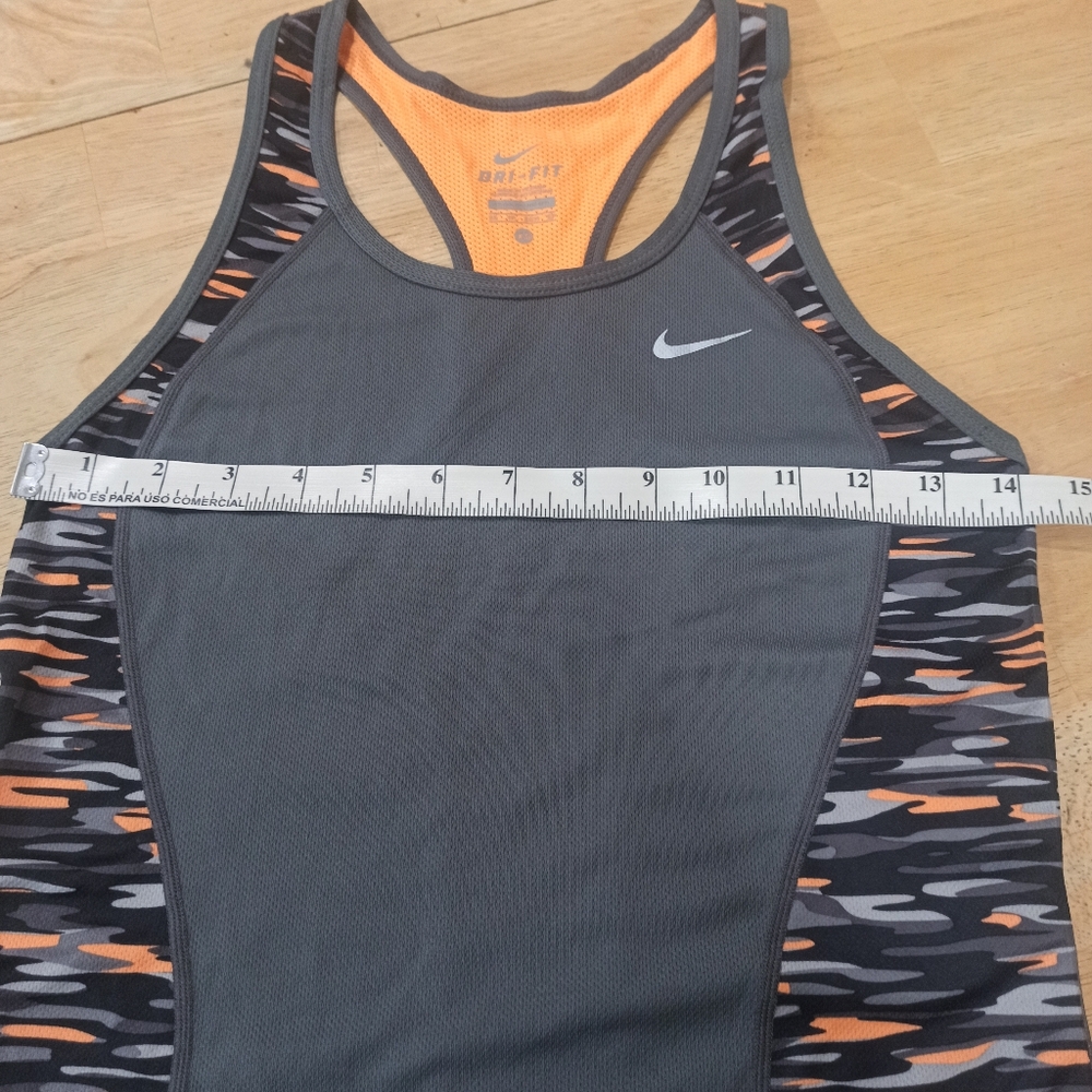 Nike Tank Top Womens XS gray orange Dri Fit  Running Athletic - Picture 13 of 16